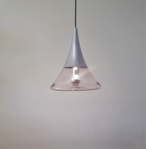 Image 1 of Space Age hanglamp Glashutte Limburg 1960