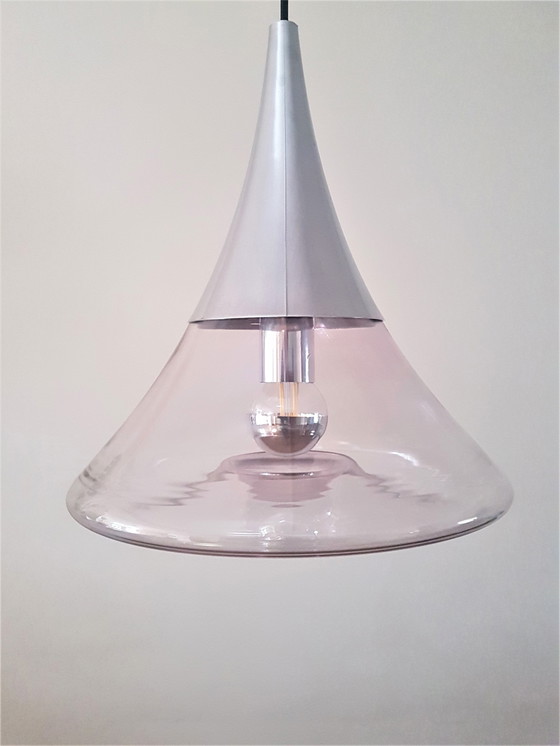 Image 1 of Space Age hanglamp Glashutte Limburg 1960