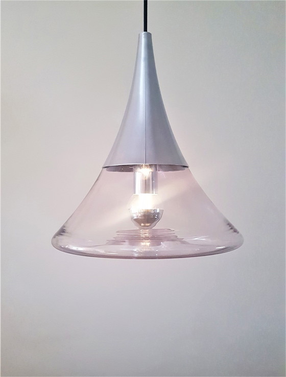 Image 1 of Space Age hanglamp Glashutte Limburg 1960