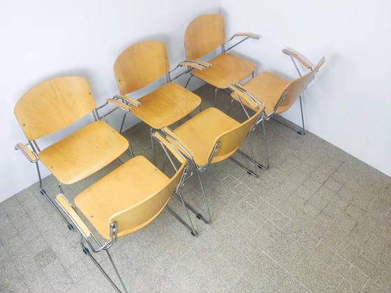 Image 1 of 6x Vintage eetkamerstoel