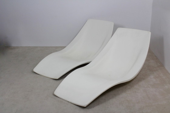 Image 1 of 2 x franse terras chaise longues