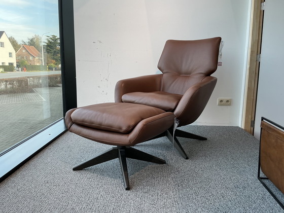 Image 1 of Leolux Lloyd Fauteuil + Poef Toonzaalmodel