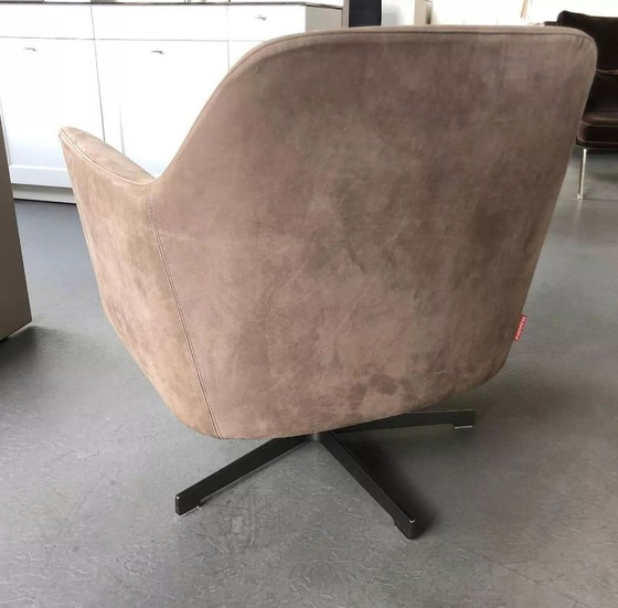 Image 1 of Flexform Luce Nabuck leren fauteuil