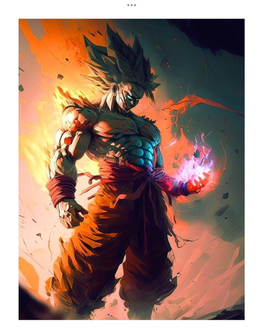 Schilderij - Alberto Ricardo - Dragon Ball