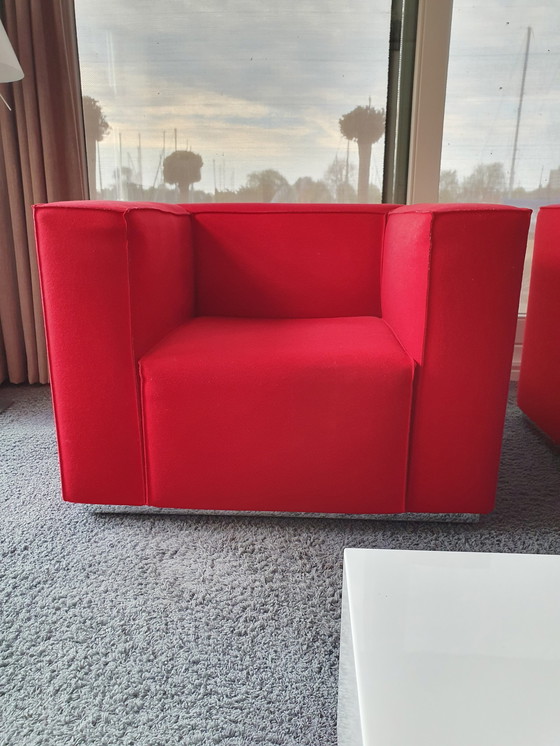 Image 1 of 2x Cassina Blox fauteuils