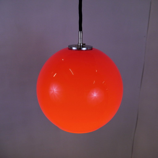 Retro Rood Glazen Hanglamp