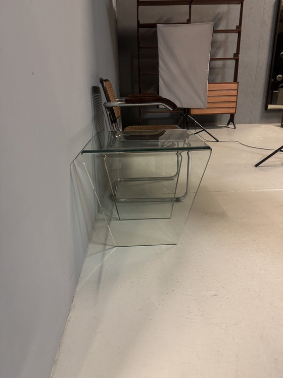 Image 1 of Postmoderne Glazen Salon-/Bijtafel, Jaren 1980