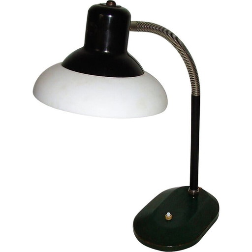 Vintage Nolta lux iurk lamp van metaal en glas, jaren 1930