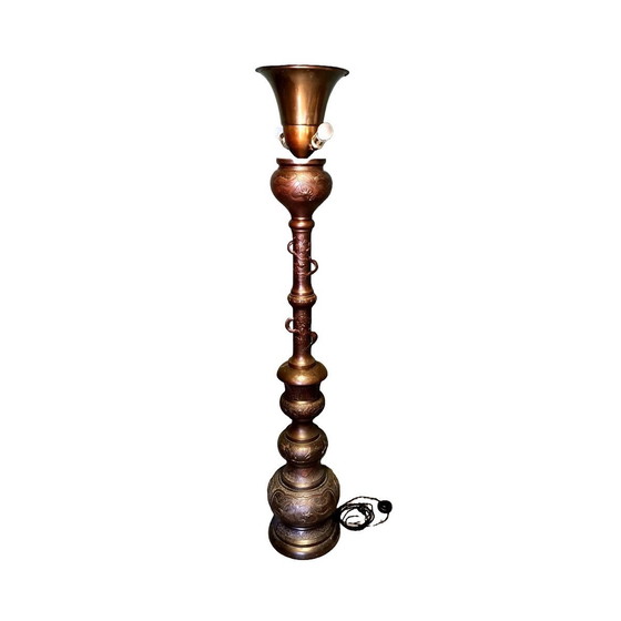 Image 1 of Antiek Bronzen Vloerlamp