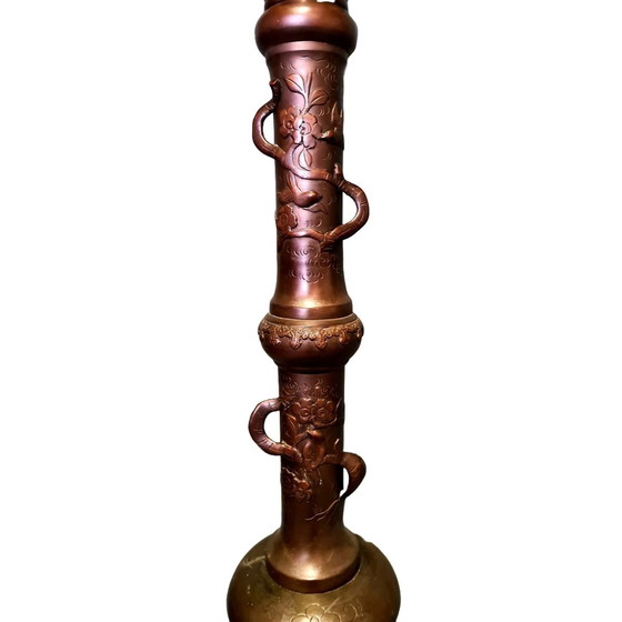 Image 1 of Antiek Bronzen Vloerlamp