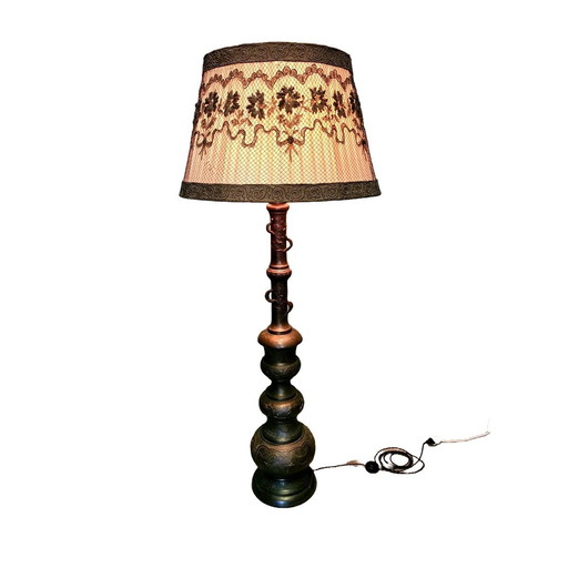 Antiek Bronzen Vloerlamp