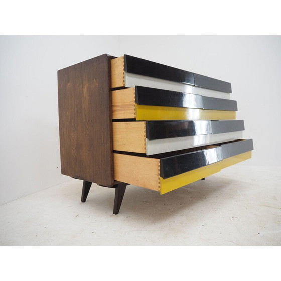Image 1 of Vintage dressoir in hout en gelakt door Jiri Jiroutek, Tsjecho-Slowakije 1960