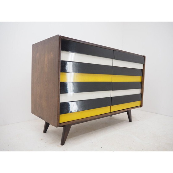 Image 1 of Vintage dressoir in hout en gelakt door Jiri Jiroutek, Tsjecho-Slowakije 1960