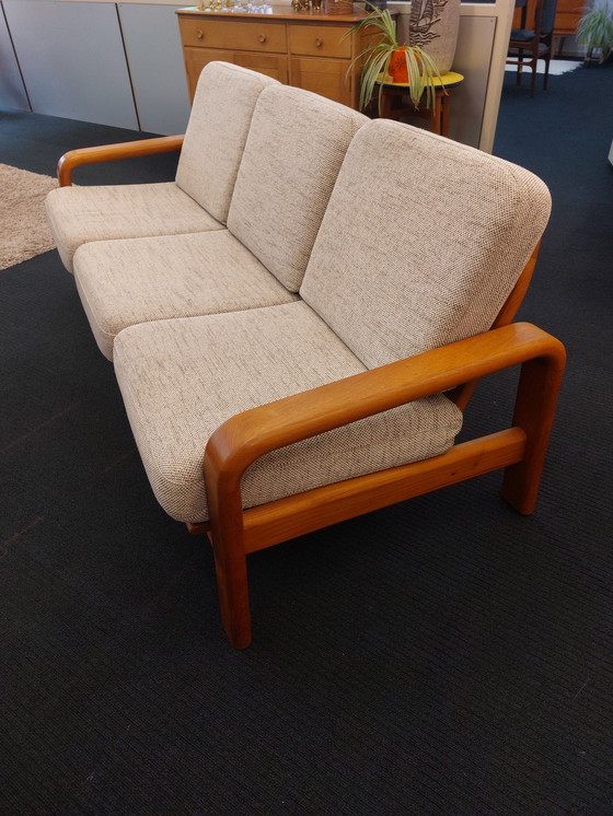 Image 1 of Vintage Deens Design Driezits Bank Teak 70S