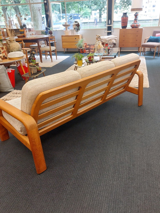 Image 1 of Vintage Deens Design Driezits Bank Teak 70S