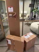 1x Prandina Effimera F50 vloerlamp zwart
