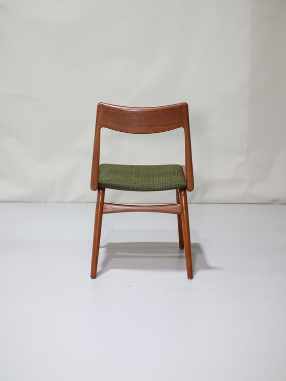 Image 1 of 6X Eetkamerstoelen Boomerang 370 Alfred Christensen Deens