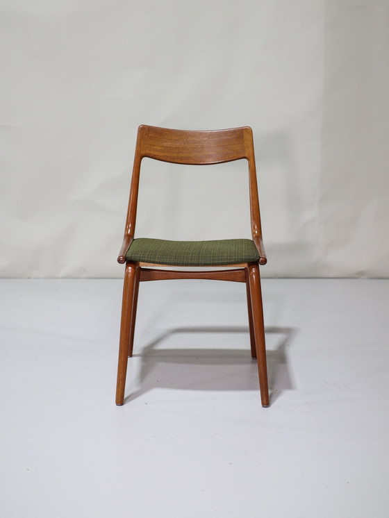 Image 1 of 6X Eetkamerstoelen Boomerang 370 Alfred Christensen Deens