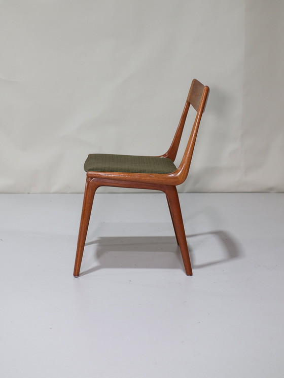 Image 1 of 6X Eetkamerstoelen Boomerang 370 Alfred Christensen Deens