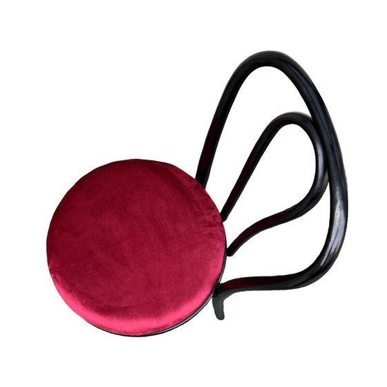 Image 1 of Vintage beukenhouten en stoffen stoelen van Michael Thonet voor Ton, Polen 1970