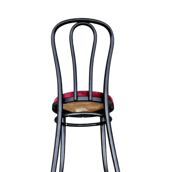 Image 1 of Vintage beukenhouten en stoffen stoelen van Michael Thonet voor Ton, Polen 1970