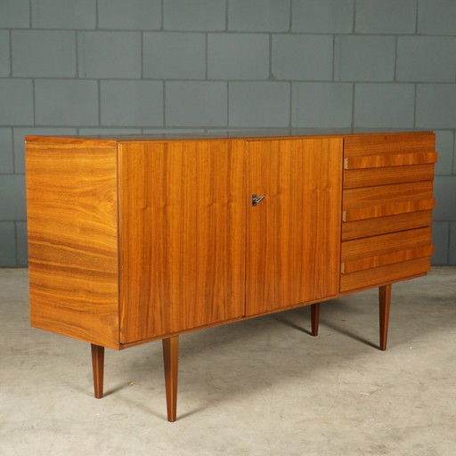 Vintage Notenhouten Sideboard – Otto Schmidt Möbelfabrik – Jaren 60