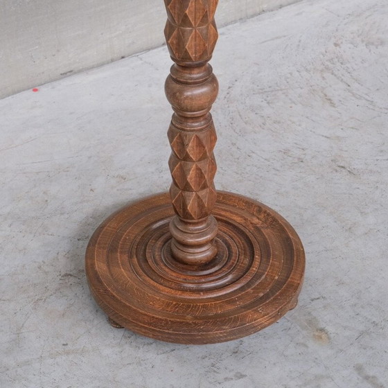 Image 1 of Vintage Art Deco vloerlamp in eikenhout, Frankrijk 1940