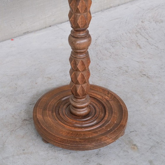 Image 1 of Vintage Art Deco vloerlamp in eikenhout, Frankrijk 1940