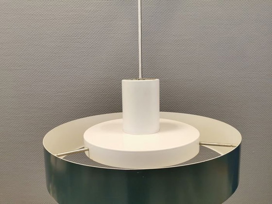Image 1 of Grote Vintage Blågård Hanglamp - Clemmensen & Bo - Mist & Mørup - Xl - 1970