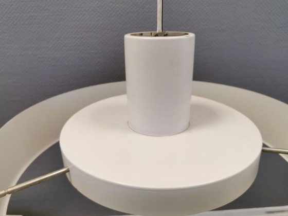 Image 1 of Grote Vintage Blågård Hanglamp - Clemmensen & Bo - Mist & Mørup - Xl - 1970