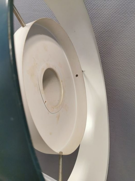 Image 1 of Grote Vintage Blågård Hanglamp - Clemmensen & Bo - Mist & Mørup - Xl - 1970