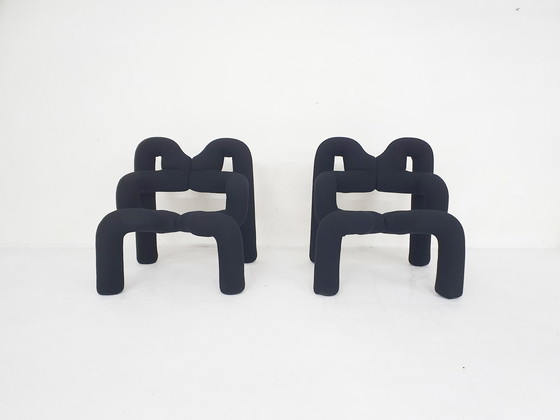 Image 1 of Set of two lounge chairs model "Ekstrem" by Terje Ekstrøm for Varier Stokke, Norway 1984