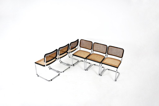 Eetkamerstoelen Stijl B32 van Marcel Breuer, set van 6