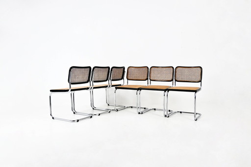 Eetkamerstoelen Stijl B32 van Marcel Breuer, set van 6