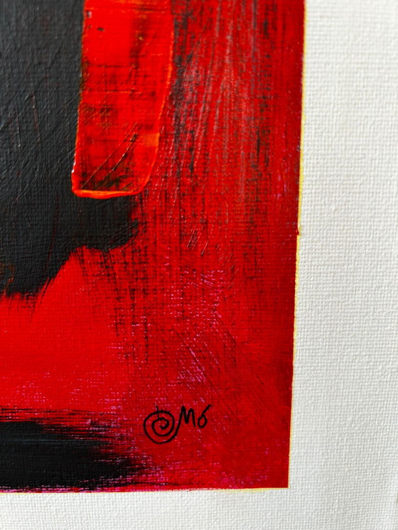 Image 1 of Eigentijds origineel schilderij, acryl op canvas