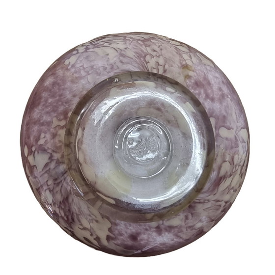 Image 1 of Vintage Design Schaal Met Melkglas Eind 20Ste Eeuw