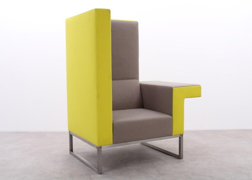 Casala Palau Bricks fauteuil geel/grijs