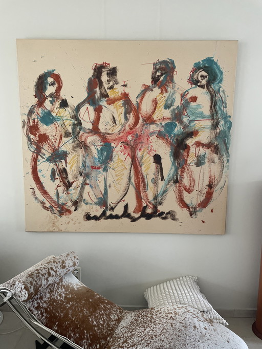 Anton Heijboer - 170 X 160 Cm Schilderij