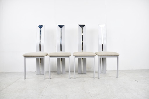 4x Postmoderne eetkamerstoelen