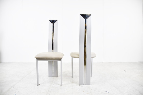 Image 1 of 4x Postmoderne eetkamerstoelen