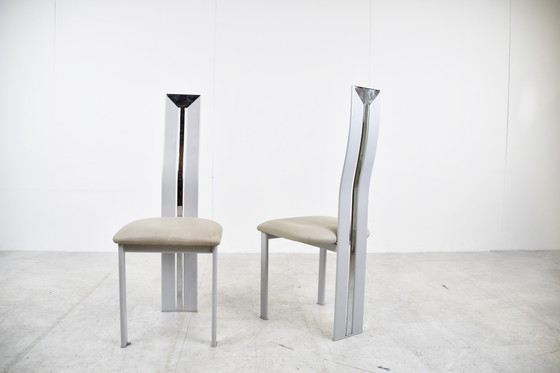 Image 1 of 4x Postmoderne eetkamerstoelen