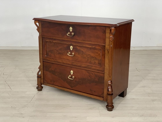 Image 1 of Antieke ladekast dressoir ijdelheid vintage kast 1920