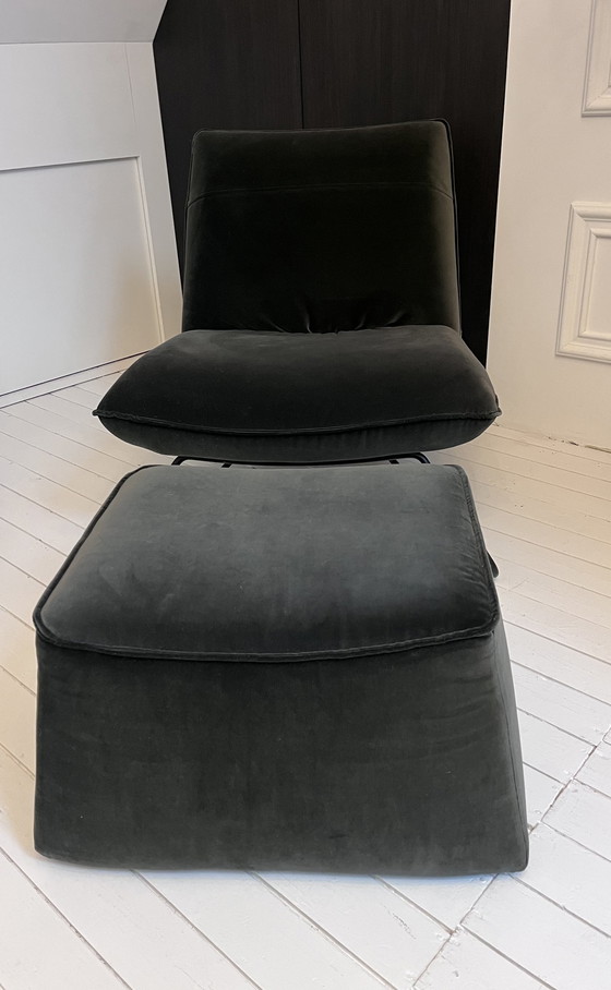 Image 1 of Rolf Bens 394 Fauteuil & Poef 