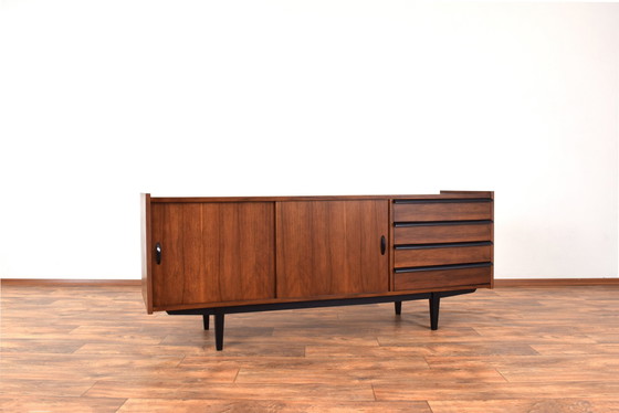 Image 1 of Mid Century Walnut Dressoir Door R. Hałas, 1960S.