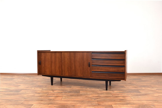 Image 1 of Mid Century Walnut Dressoir Door R. Hałas, 1960S.