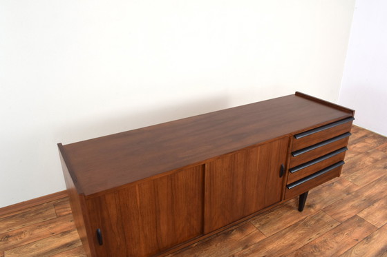 Image 1 of Mid Century Walnut Dressoir Door R. Hałas, 1960S.