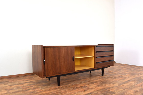 Image 1 of Mid Century Walnut Dressoir Door R. Hałas, 1960S.