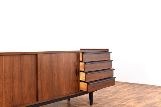 Image 1 of Mid Century Walnut Dressoir Door R. Hałas, 1960S.