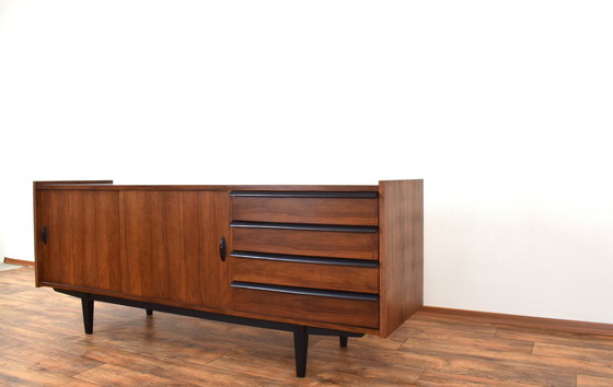 Image 1 of Mid Century Walnut Dressoir Door R. Hałas, 1960S.