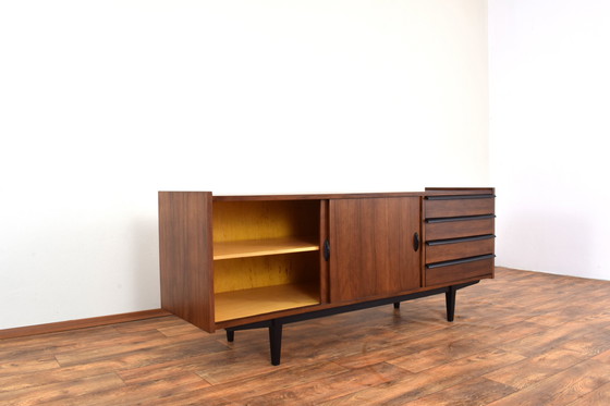 Image 1 of Mid Century Walnut Dressoir Door R. Hałas, 1960S.